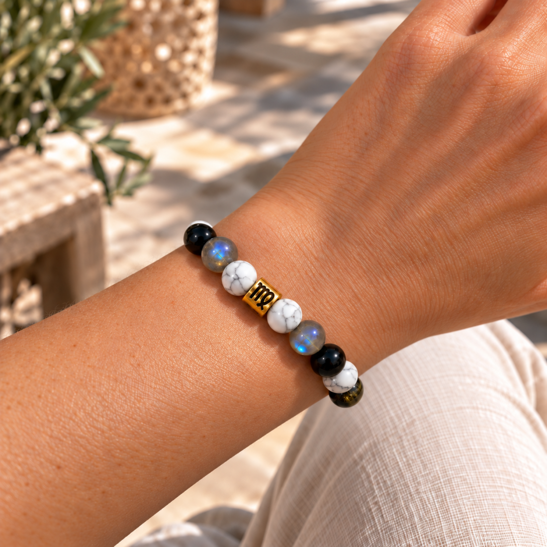 Bracelet Terra Mystica – Protection & Intuition