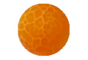 Agate Craquelée Orange - Traitée