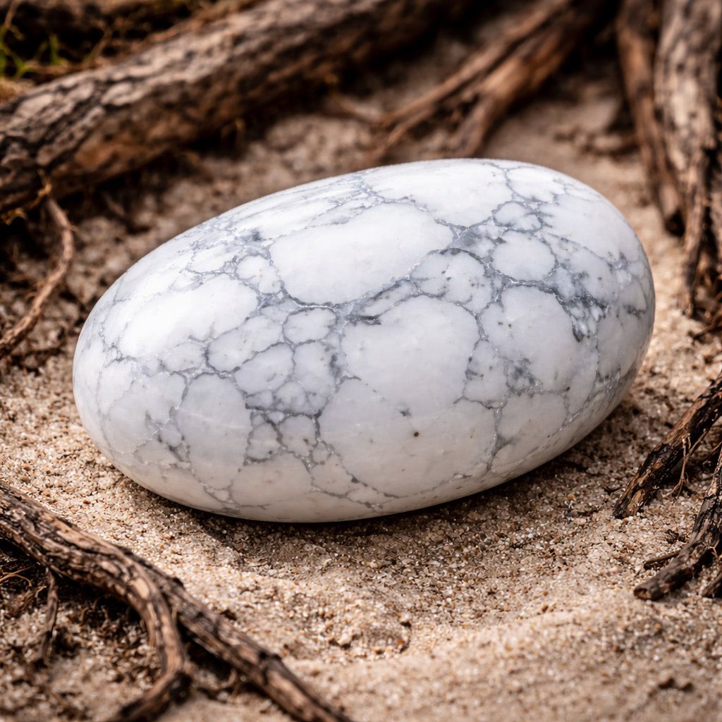 Howlite Blanche – Apaisement & Sagesse