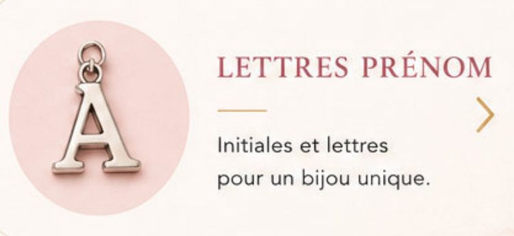 Pendentifs - Lettres Prénom